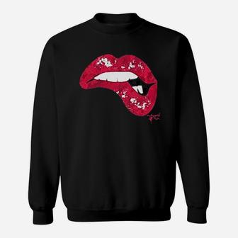 Lips Lip Sweatshirt | Crazezy