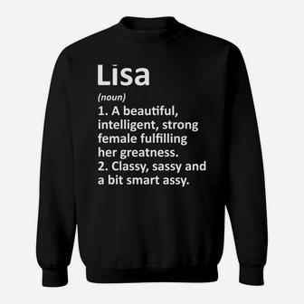 Lisa Definition Personalized Name Funny Christmas Gift Sweatshirt | Crazezy CA