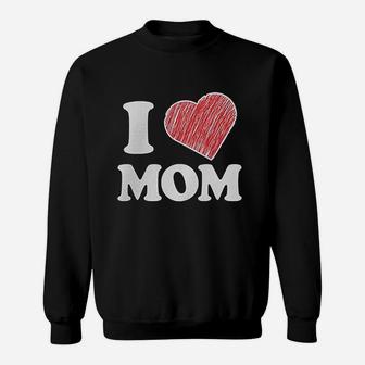 Little Boys I Love Mom Sweatshirt | Crazezy CA