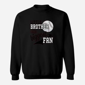Little Brother And Biggest Baseball Family Fan Sweatshirt | Crazezy CA