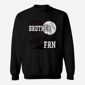 Little Brother And Biggest Fan Sweatshirt | Crazezy UK