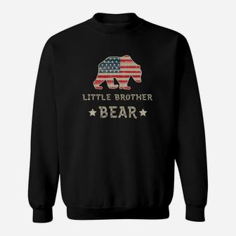 Little Brother Bear Patriotic 4th Of July Sweatshirt - Thegiftio UK