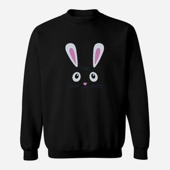 Little Easter Bunny Face Holiday Baby Boy Girl Cute Sweatshirt - Thegiftio UK
