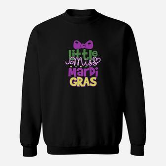 Little Miss Mardi Gras Mardi Gras Gift Sweatshirt - Thegiftio UK