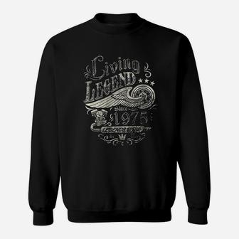 Living Legend 1975 Legends Never Die Sweatshirt | Crazezy UK