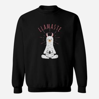 Llama Do Yoga Sweatshirt | Crazezy