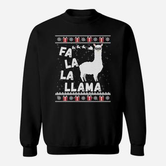Llama Ugly Christmas Sweatshirt Sweater Gift Men Women Kids Sweatshirt | Crazezy DE