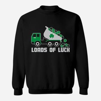 Loads Of Luck St Patricks Day Tractor Clover Sweatshirt | Crazezy UK