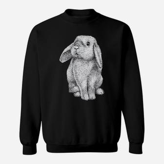 Lop Eared Bunny Rabbit Cute Sweatshirt | Crazezy AU