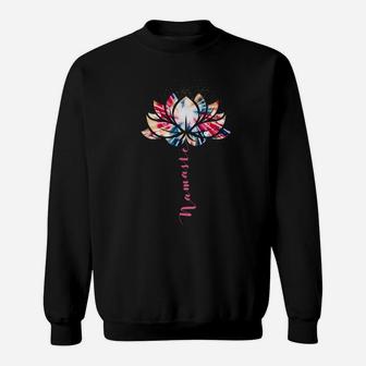 Lotus Namaste Yoga Meditation Lover Bohemian Girl Women Sweatshirt | Crazezy DE