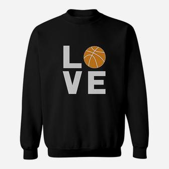 Love Basketball Gift Idea For Basketball Fans Cool Women Sweatshirt | Crazezy DE