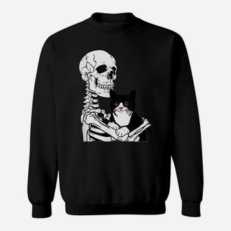 Love Black Cat Women Shirt Cats Lovers Tee For Kids Girls Sweatshirt | Crazezy