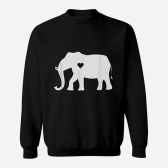 Love Elephant Heart Sweatshirt | Crazezy