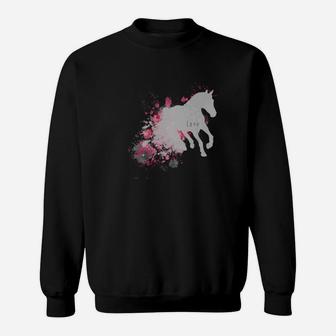 Love Horse Ride Cute Graphic Gift For Horse Fans Sweatshirt - Thegiftio UK