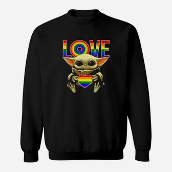 Love Lgbt Design Sweatshirt - Monsterry