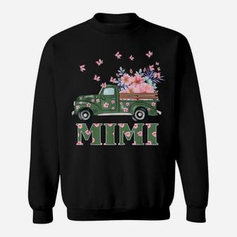 Love Mimi Flower Car Butterfly Mother's Day Sweatshirt | Crazezy
