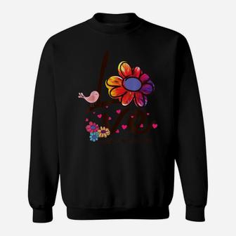 Love Mimi Life Daisy Flower Cute Mother's Day Gift Grandma Sweatshirt | Crazezy AU