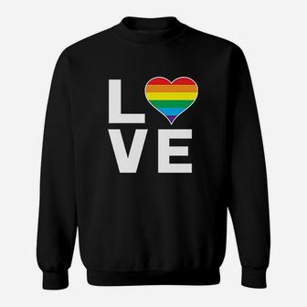 Love Rainbow Heart Sweatshirt | Crazezy CA