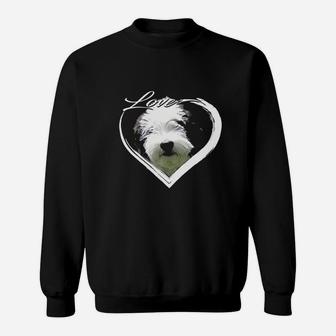 Love Sheepadoodle Old English Sheepdog Poodle Lover Gift Sweatshirt | Crazezy AU