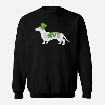 Love St Patricks Day With Dachshund Sweatshirt - Thegiftio UK