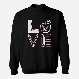 Love Teacher Things Sweatshirt | Crazezy