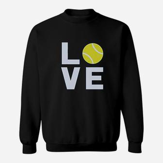 Love Tennis Gift Idea For Tennis Fans Cool Women Sweatshirt | Crazezy UK