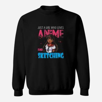 Lover Girl Just A Girl Who Loves And Sketching Sweatshirt | Crazezy
