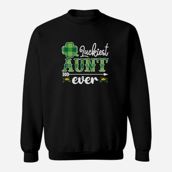 Luckiest Aunt Ever Irish St Patricks Day Sweatshirt - Monsterry CA