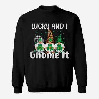 Lucky And I Gnome It St Patrick's Day Irish Drinking Gnomes Sweatshirt | Crazezy AU