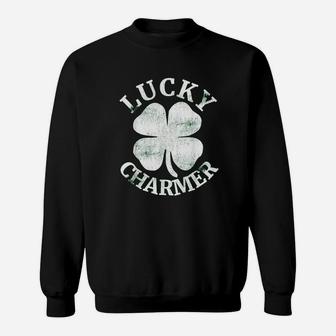 Lucky Charmer Funny St Patricks Day Sweatshirt - Thegiftio UK