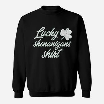 Lucky Shenanigans Funny Saint Patricks Day Sweatshirt - Thegiftio UK