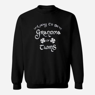 Lucky To Be A Grandma Of Twins Sweatshirt - Thegiftio UK