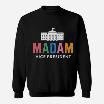 Madam Vice President Colorful White House First Sweatshirt - Monsterry UK