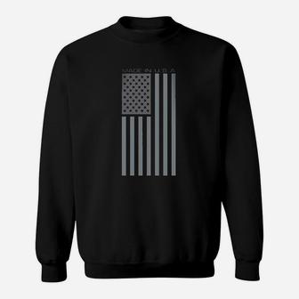 Made Usa Flag Subdued Banner Sweatshirt | Crazezy