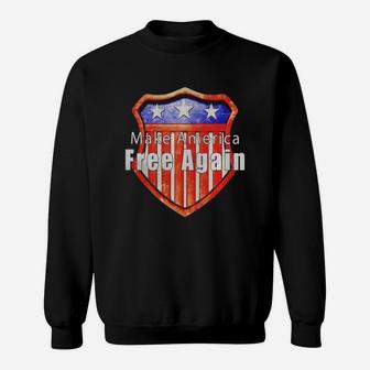 Make America Free Again Flag Sweatshirt - Thegiftio UK
