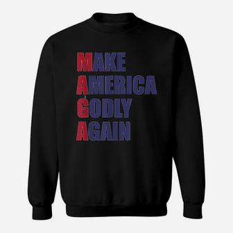 Make America Godly Again Christian Quote Sweatshirt - Thegiftio UK