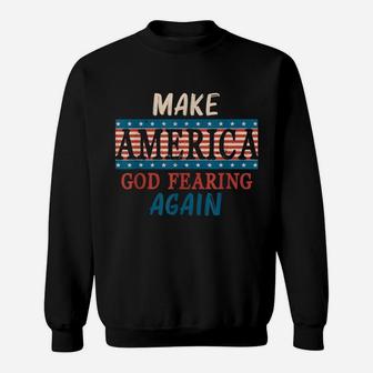 Make America Godly Again Funny Graphic Sweatshirt - Thegiftio UK