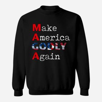 Make America Godly Again Usa Sweatshirt - Thegiftio