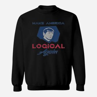 Make America Logical Again Frontside Sweatshirt - Thegiftio UK