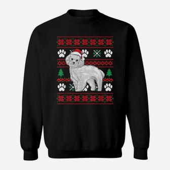 Maltese Ugly Christmas T Shirt Maltese Santa Hat Sweatshirt | Crazezy UK