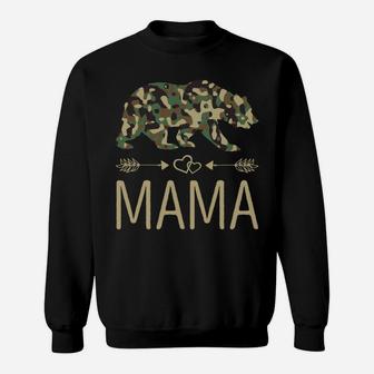 Mama Bear Camo Mother's Day Gift Sweatshirt | Crazezy DE