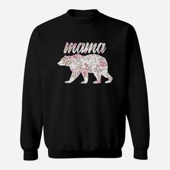 Mama Bear Floral Sweatshirt | Crazezy
