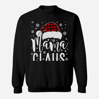 Mama Claus With Santa Hat - Mom Mama Mommy Christmas Funny Sweatshirt | Crazezy