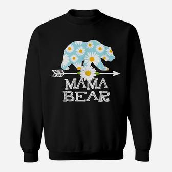 Mama Daisy Flower Bear Mothers Day Family Matching Sweatshirt | Crazezy