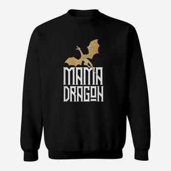 Mama Dragon Gift Matching Family Tribe Mom Mother Sweatshirt | Crazezy