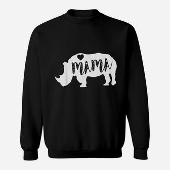 Mama Rhino Rhinoceros Sweatshirt | Crazezy CA