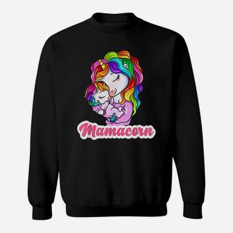Mamacorn Unicorn Mom With Unicorn Baby Sweatshirt | Crazezy DE