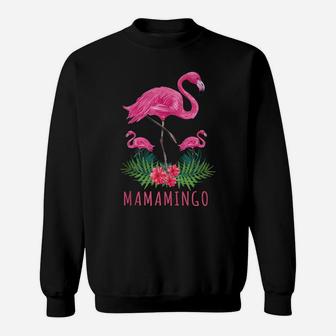 Mamamingo Funny Mom Flamingo With Kids Cute Mothers Day Gift Sweatshirt | Crazezy