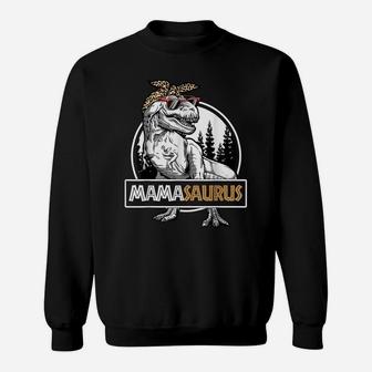 Mamasaurus T Rex Dinosaur Mama Saurus Funny Family Matching Sweatshirt | Crazezy UK