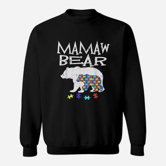 Mamaw Bear Autism Awareness Sweatshirt | Crazezy